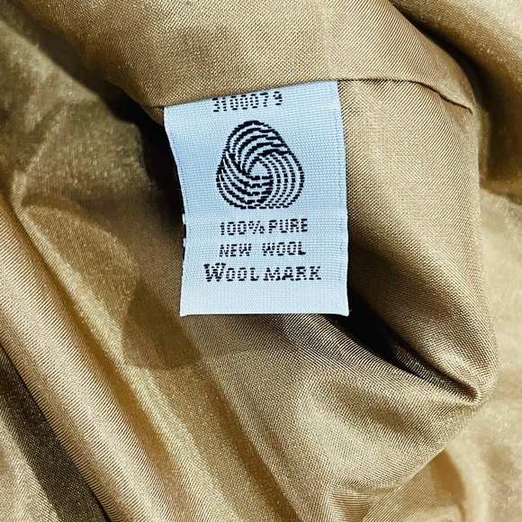 Gorgeous Pendleton Vintage 100% Virgin Wool Blazer Camel Jacket Women's 14 - Picture 9 of 9